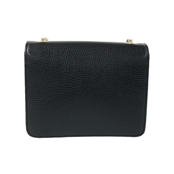 Gucci Interlocking G Chain Shoulder Bag Leather Black - Picture 2 of 10